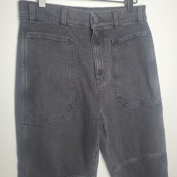 Madewell '90s Straight Utility Jeans Grey Carpenter Style Women's Size 27 NWT - Picture 5 of 15